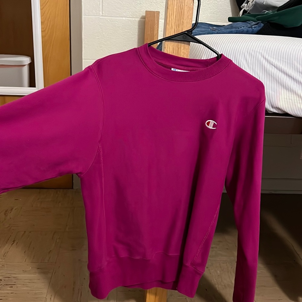 Magenta champion crew neck
